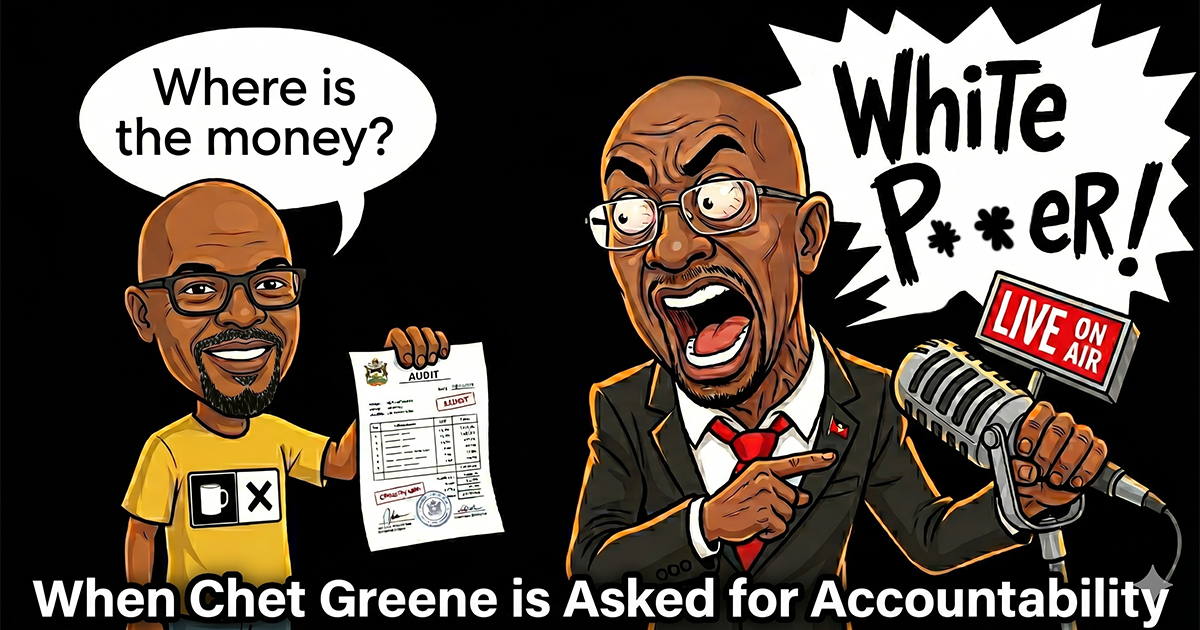 When Chet Greene is Asked for Accountability, He Yells "White Power"